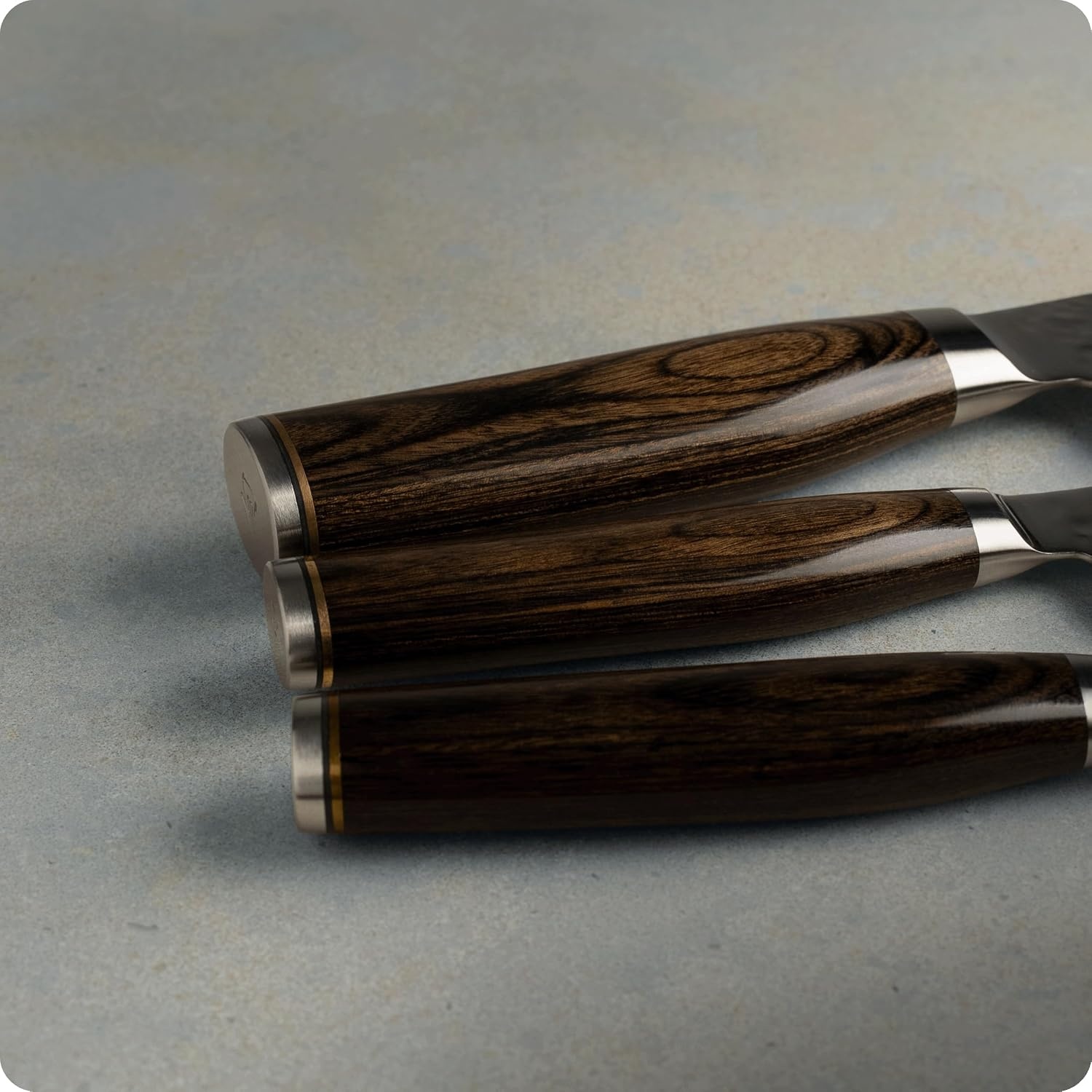 image:imageShun Premier Blonde 3 Piece Starter Set Includes 8 Chef 4 Paring amp 65 Utility Knives Handcrafted Damascus Stainless Steel Cladding Pakkawood HandleBrown