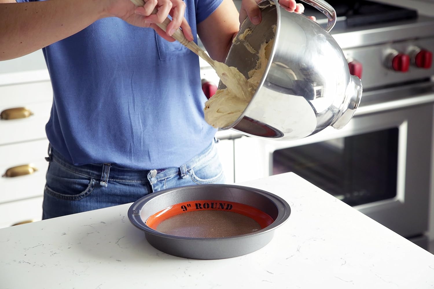 image:imageSilpat The Original Round Cake Liner NonStick Silicone Baking Mat 8 AH197019L x 9W