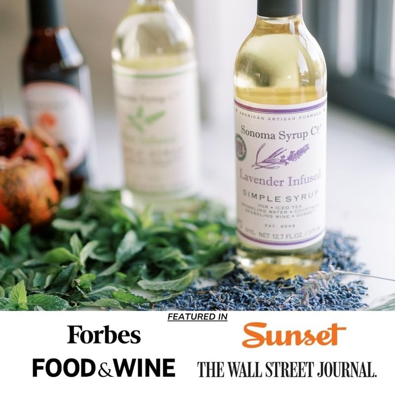 image:imageSonoma Syrup Co Lavender Infused Simple Syrup 127 fl oz for Coffee Cocktails and Cooking Hand Crafted in the USALavender