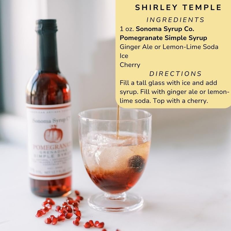 image:imageSonoma Syrup Co Lavender Infused Simple Syrup 127 fl oz for Coffee Cocktails and Cooking Hand Crafted in the USAPomegranate Grenadine