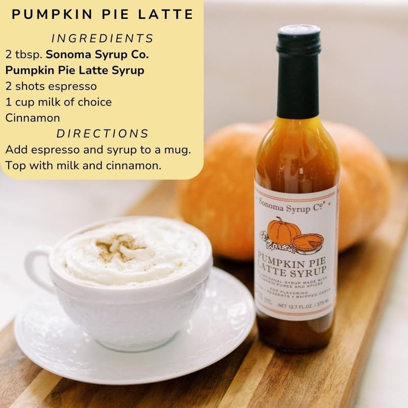image:imageSonoma Syrup Co Lavender Infused Simple Syrup 127 fl oz for Coffee Cocktails and Cooking Hand Crafted in the USAPumpkin