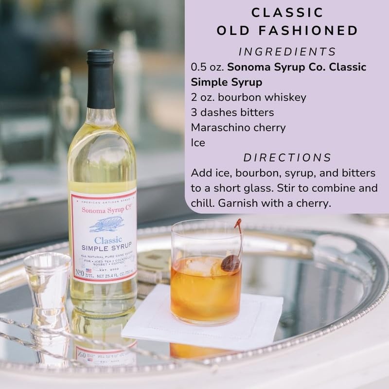 image:imageSonoma Syrup Co Lavender Infused Simple Syrup 127 fl oz for Coffee Cocktails and Cooking Hand Crafted in the USAUnflavored