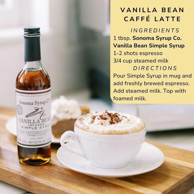 image:imageSonoma Syrup Co Lavender Infused Simple Syrup 127 fl oz for Coffee Cocktails and Cooking Hand Crafted in the USAVanilla