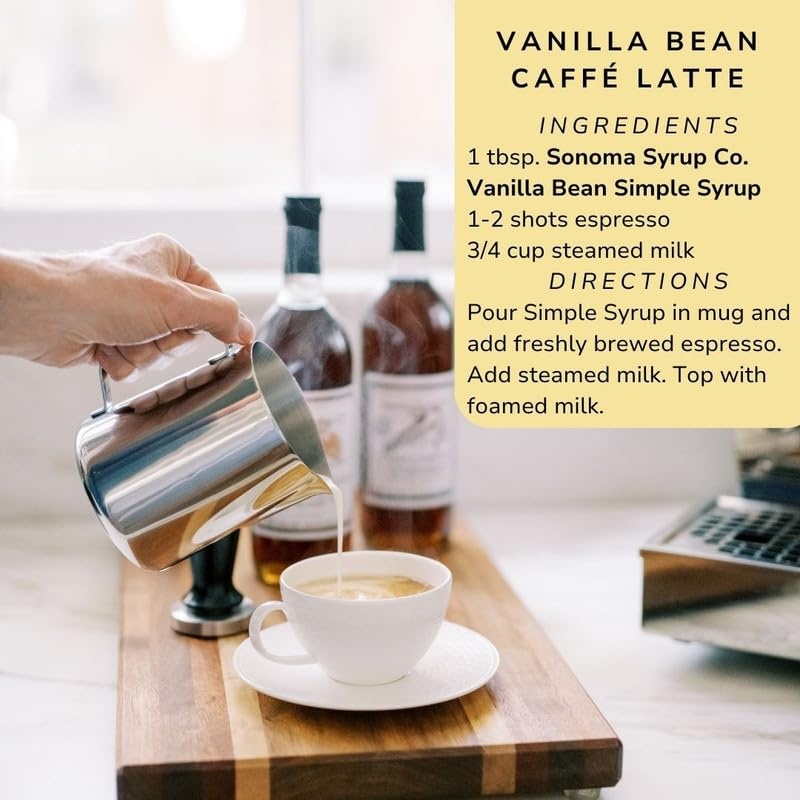 image:imageSonoma Syrup Co Lavender Infused Simple Syrup 127 fl oz for Coffee Cocktails and Cooking Hand Crafted in the USAVanilla