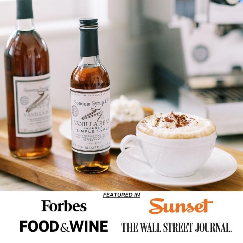 image:imageSonoma Syrup Co Lavender Infused Simple Syrup 127 fl oz for Coffee Cocktails and Cooking Hand Crafted in the USAVanilla