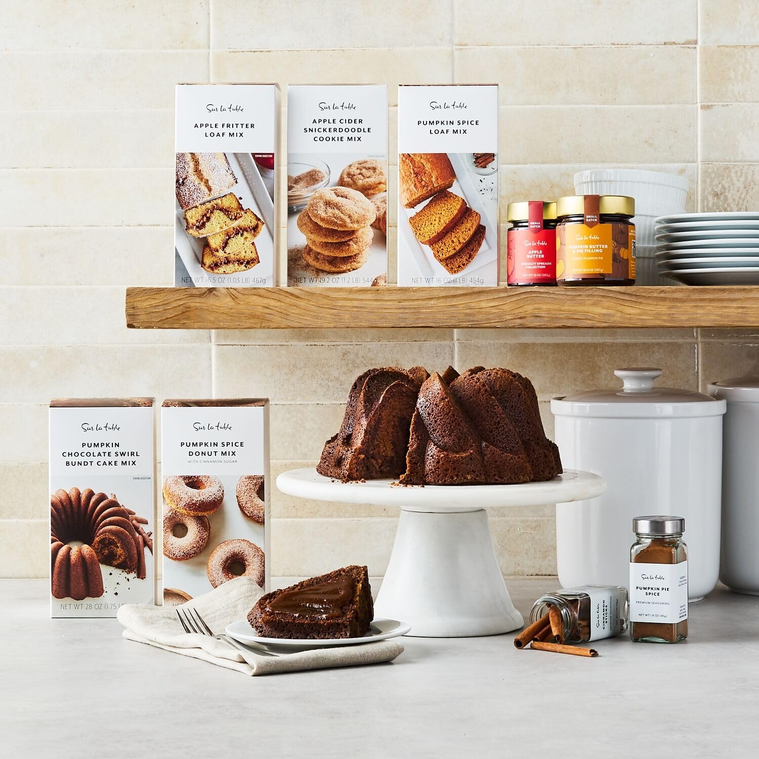 image:imageSur La Table Apple Cider Snickerdoodle Cookie Mix Tan