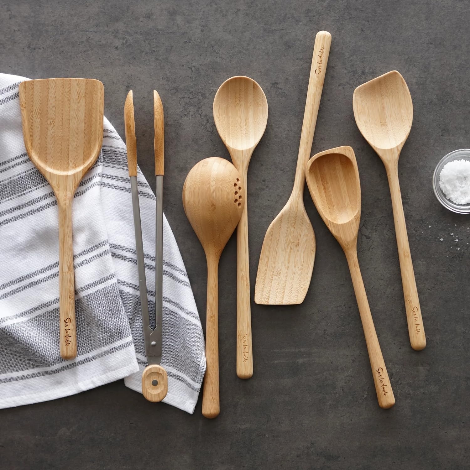 image:imageSur La Table BambooTipped Tongs 12 Tan