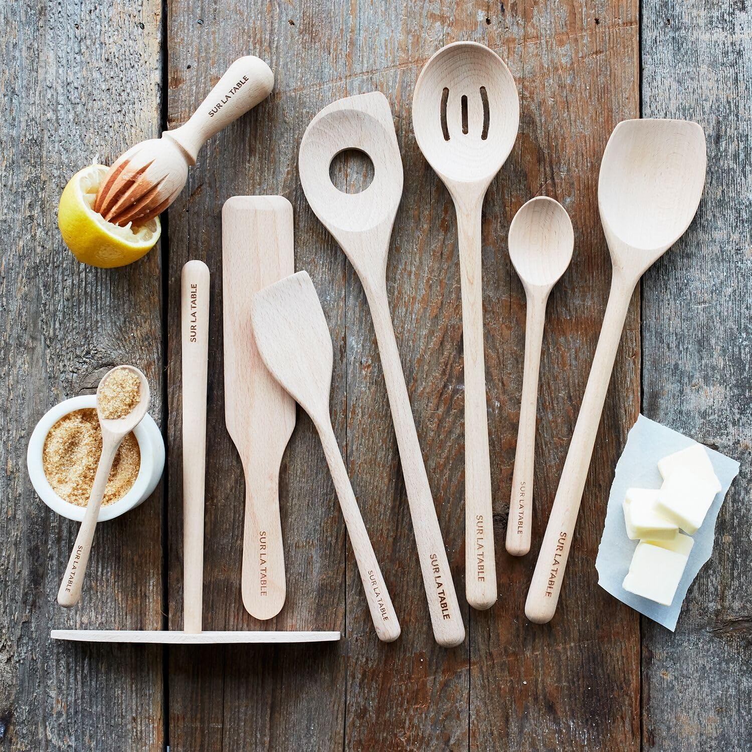 image:imageSur La Table Beechwood Saut Spoon Tan