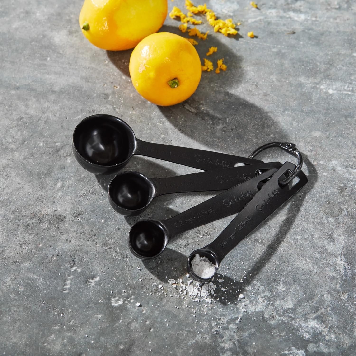 image:imageSur La Table Black Measuring Spoons Set of 4