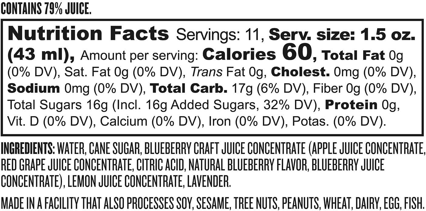image:imageSur La Table Blueberry Lavender Craft Cocktail Concentrate Purple