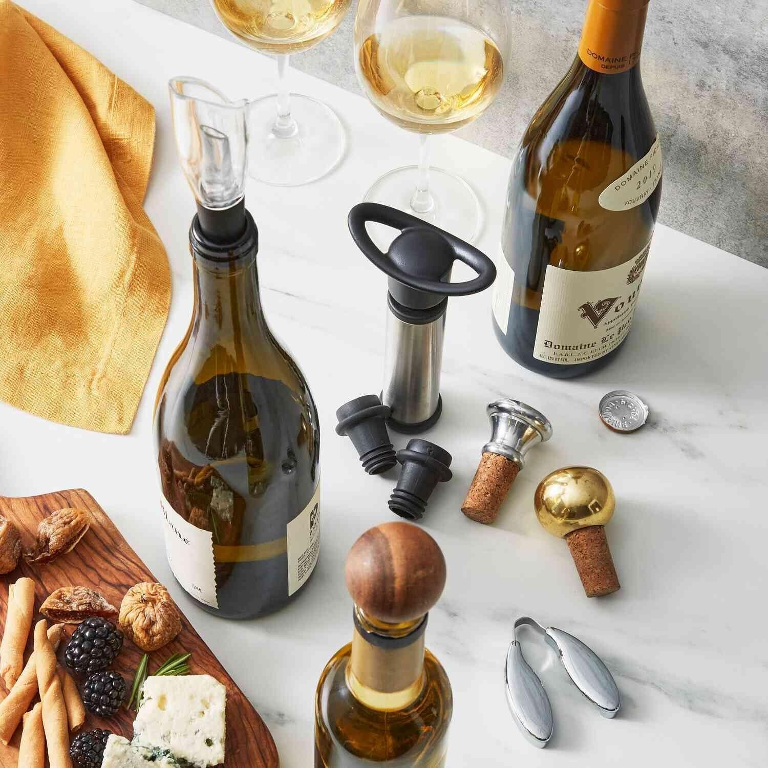 image:imageSur La Table Champagne Bottle Stopper Silver