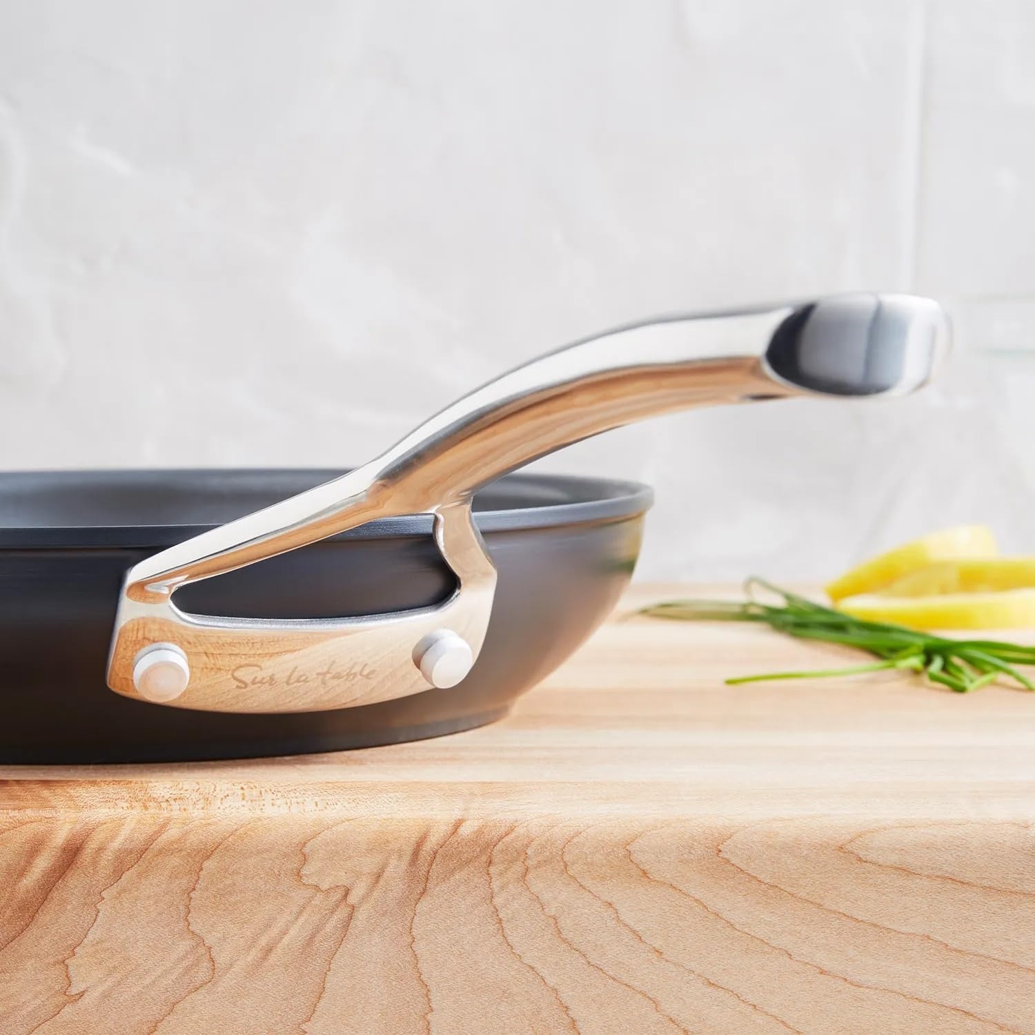 image:imageSur La Table Classic Hard Anodized Ceramic Nonstick Skillet Set of 2 8 amp 10 Aluminum