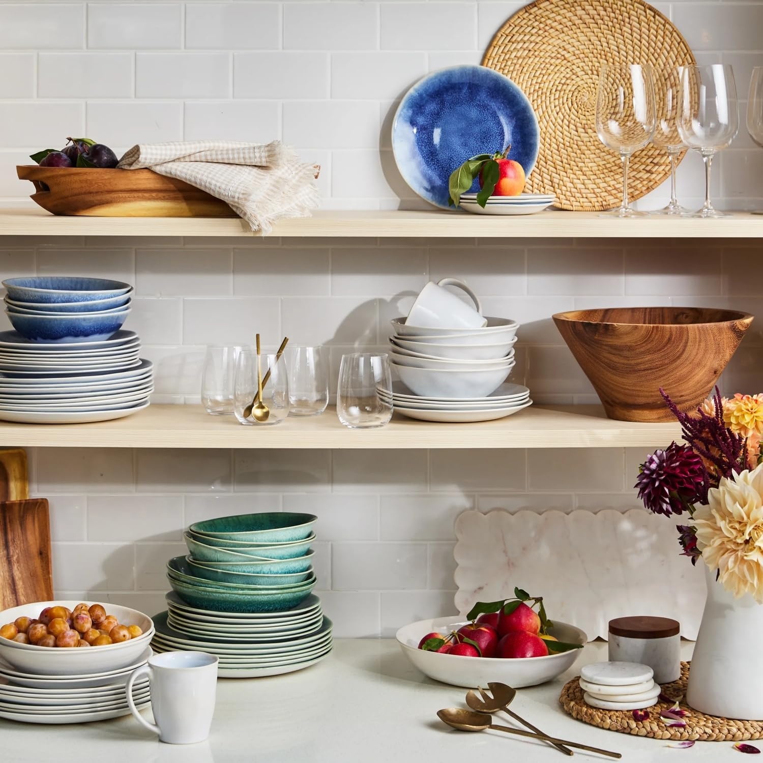 image:imageSur La Table Cloud Pasta Bowl WhiteBlue