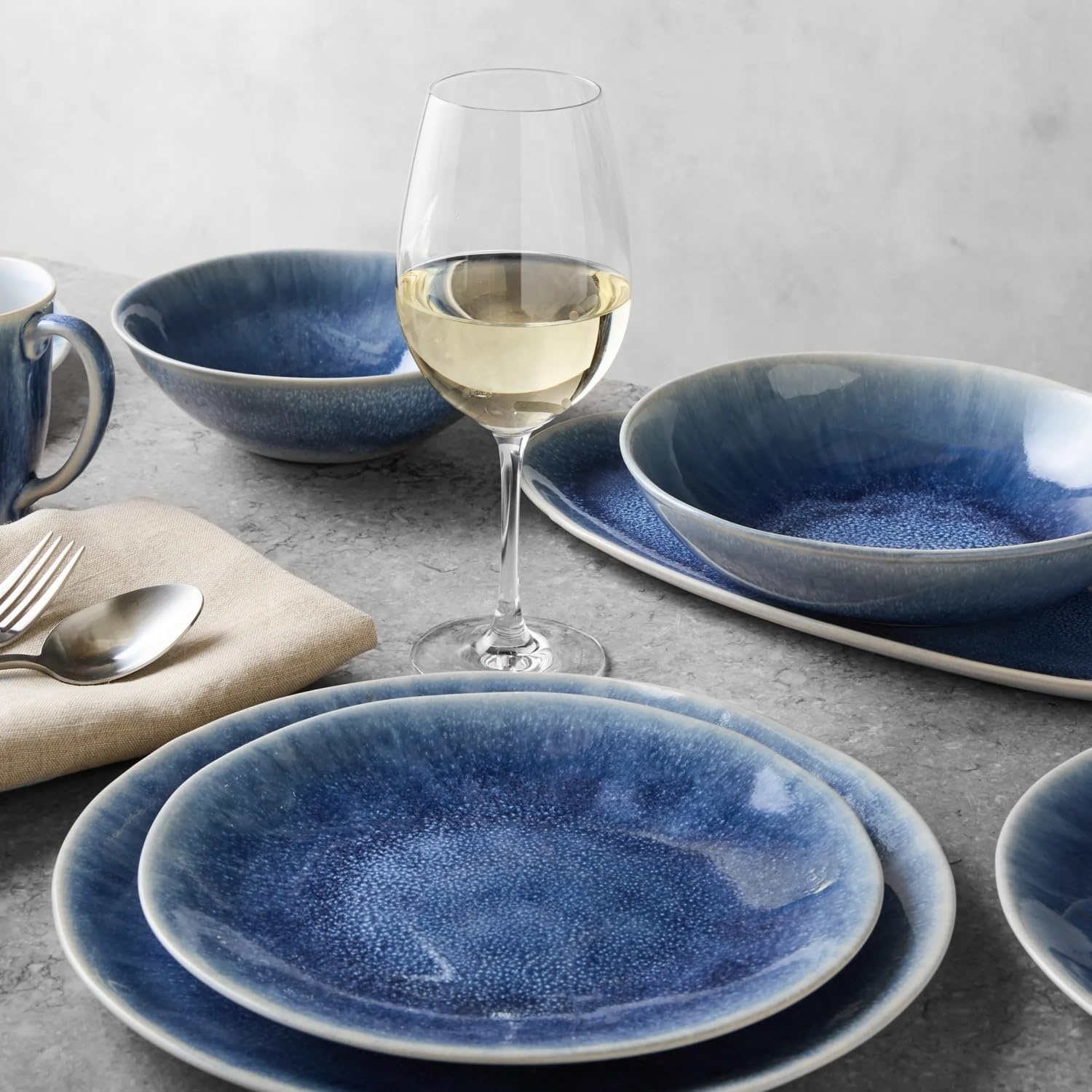 image:imageSur La Table Cloud Pasta Bowl WhiteBlue