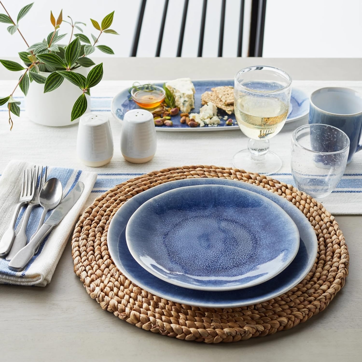 image:imageSur La Table Cloud Salad Plate EmeraldBlue