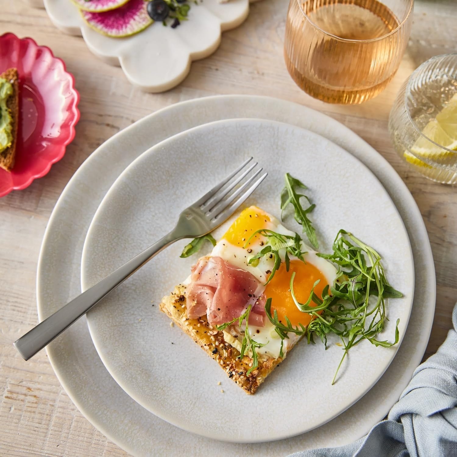 image:imageSur La Table Cloud Salad Plate EmeraldWhite