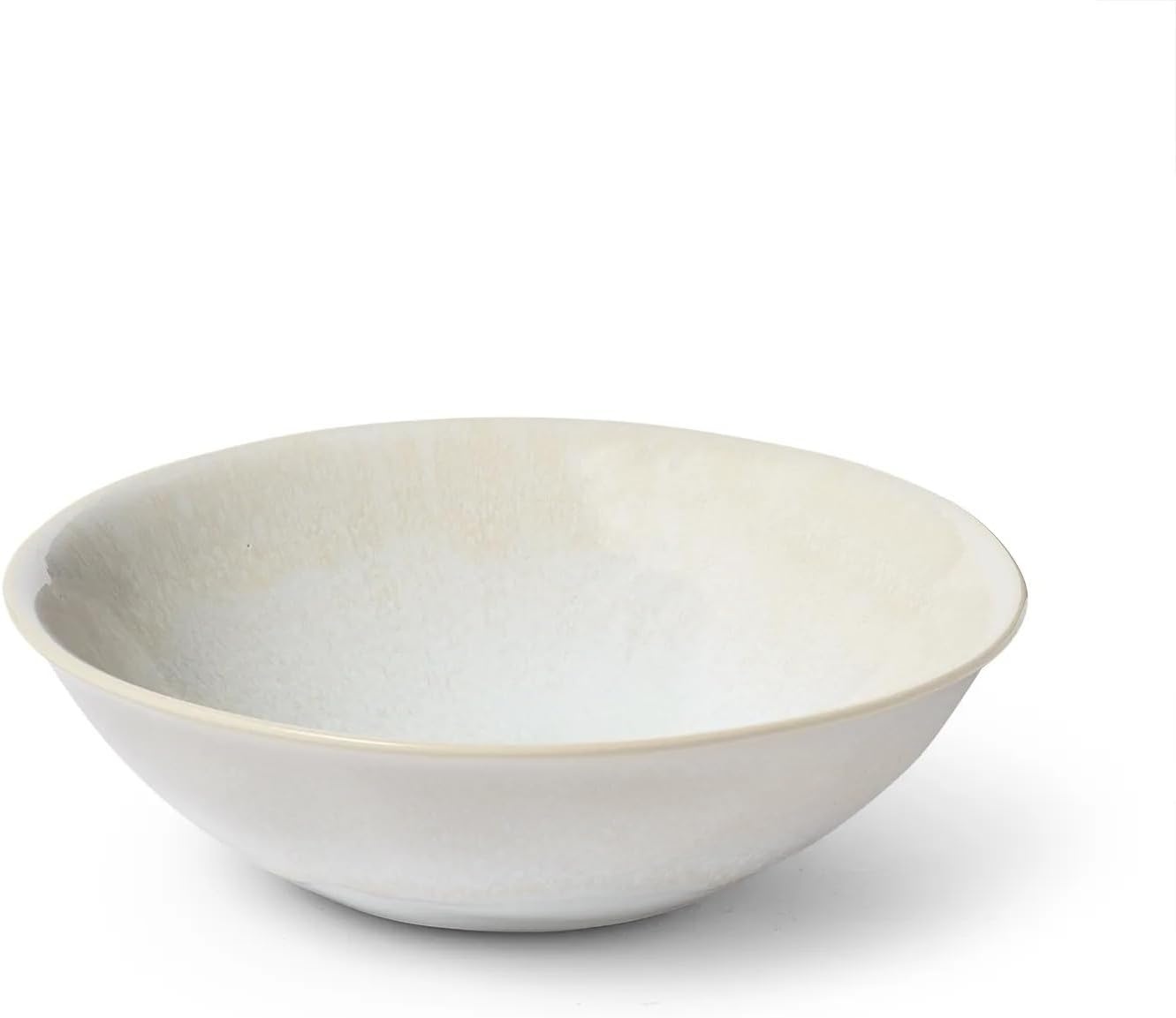 image:imageSur La Table Cloud Stoneware Dinnerware Set 12Piece Handcrafted Ceramic Collection Made in Portugal with Reactive Glaze Organic Design Dishwasher amp Microwave White