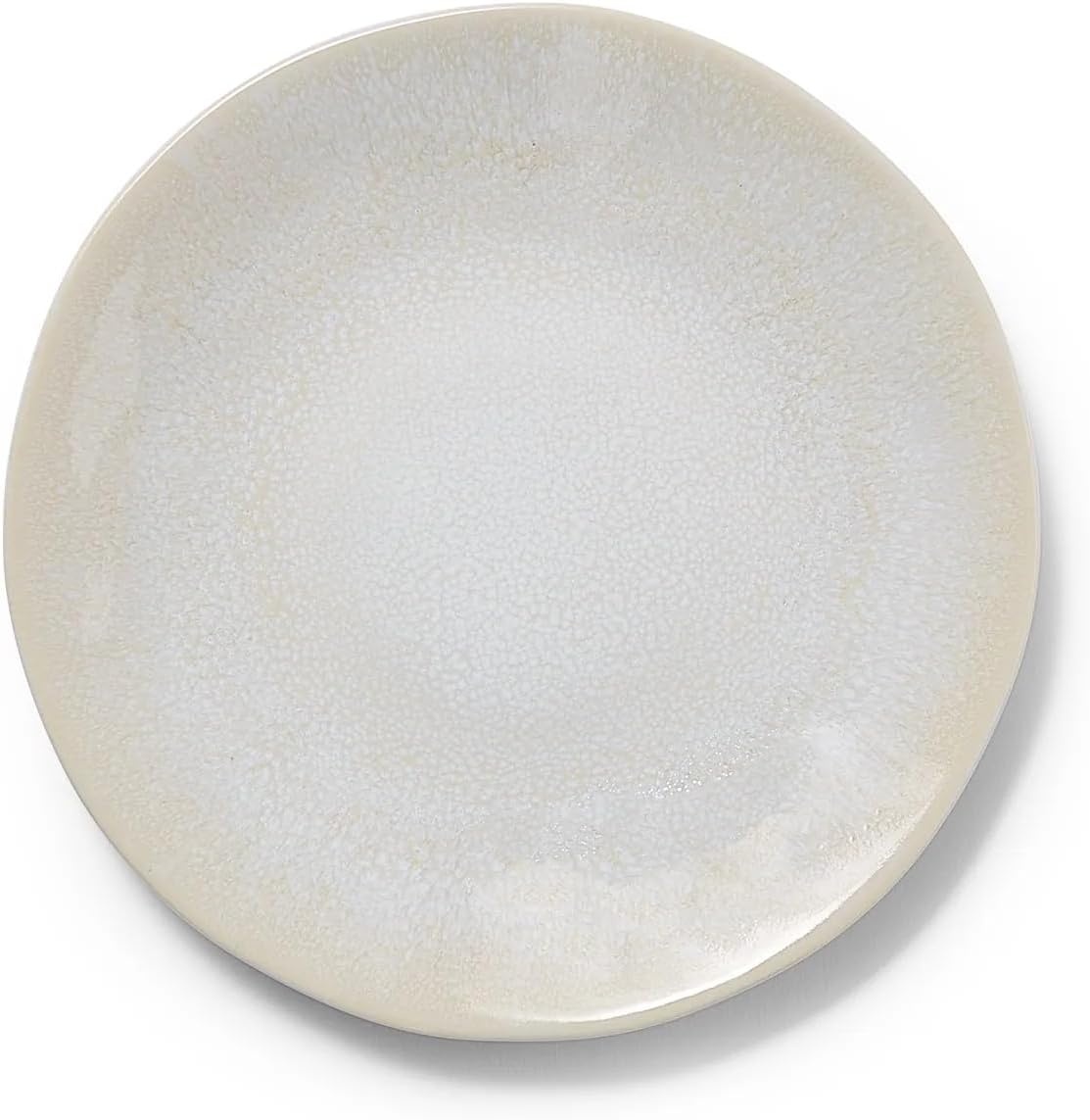 image:imageSur La Table Cloud Stoneware Dinnerware Set 12Piece Handcrafted Ceramic Collection Made in Portugal with Reactive Glaze Organic Design Dishwasher amp Microwave White