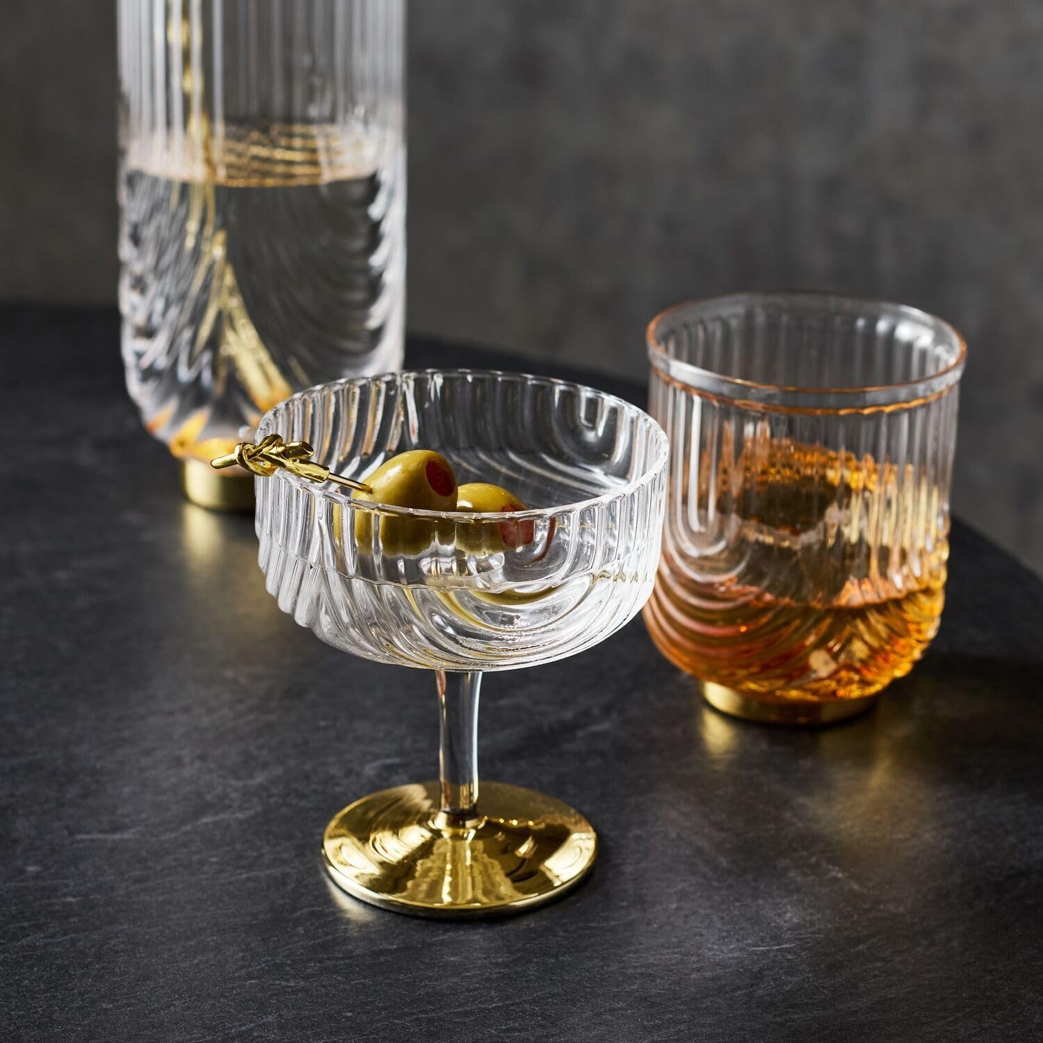 image:imageSur La Table Deco Coupe Glass Gold