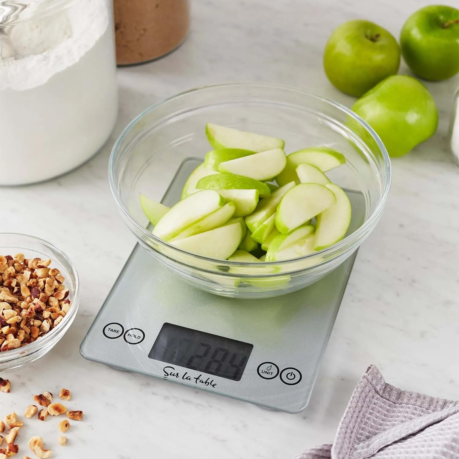image:imageSur La Table Digital Kitchen Scale UltraSlim Food Scale with Tare Function LCD Display and Multiple Unit Modes 15 lb