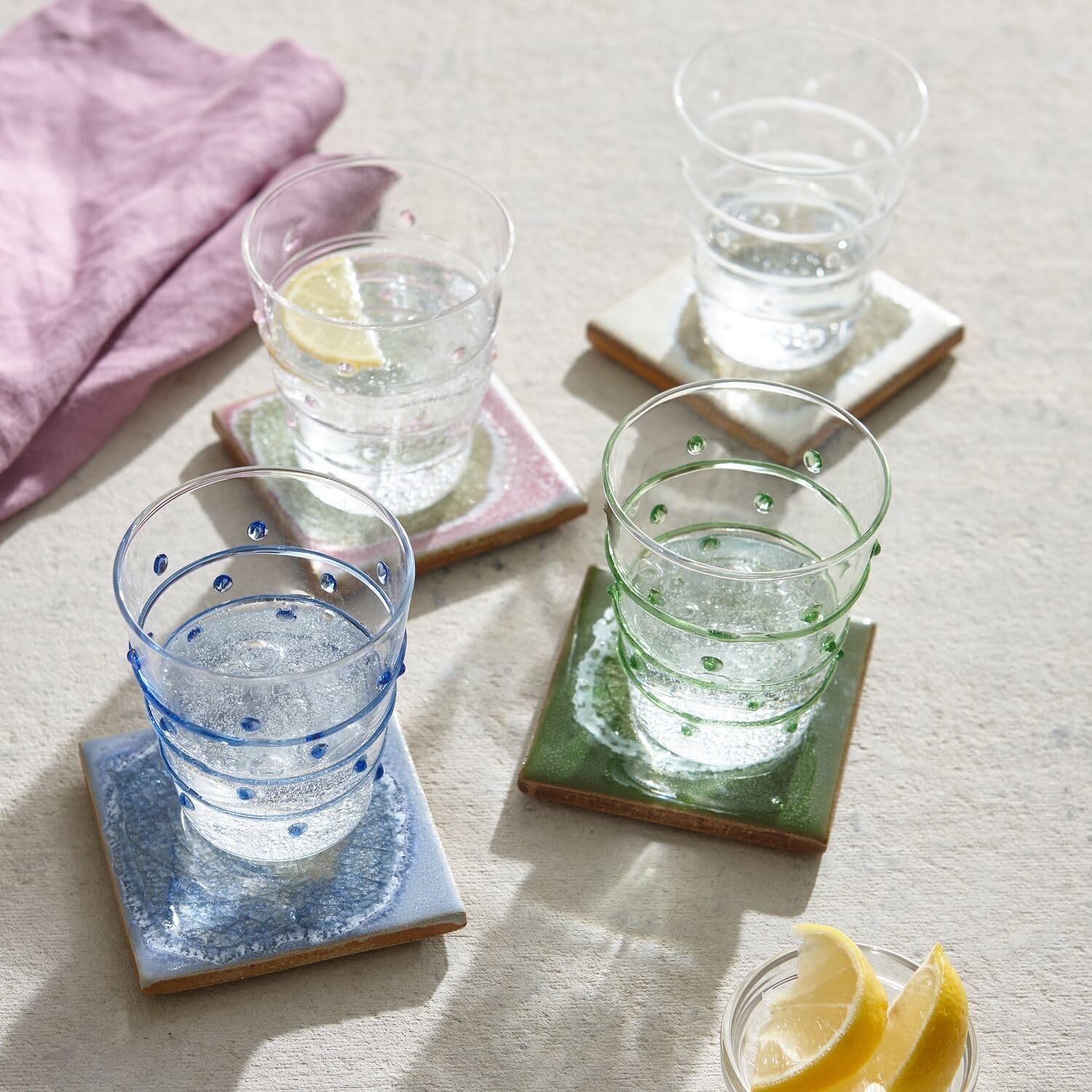 image:imageSur La Table Dot amp Dash Tumbler Blue