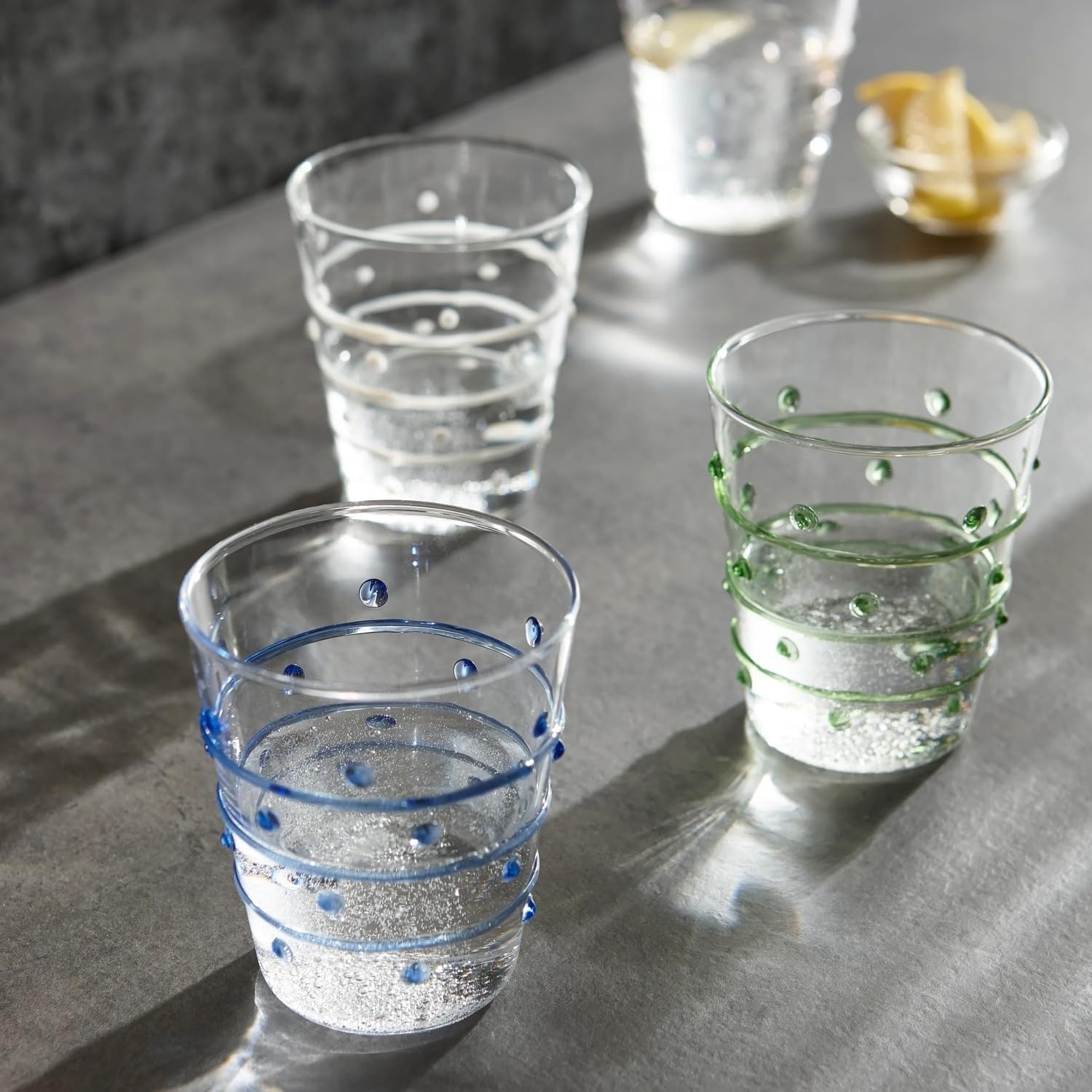 image:imageSur La Table Dot amp Dash Tumbler Blue