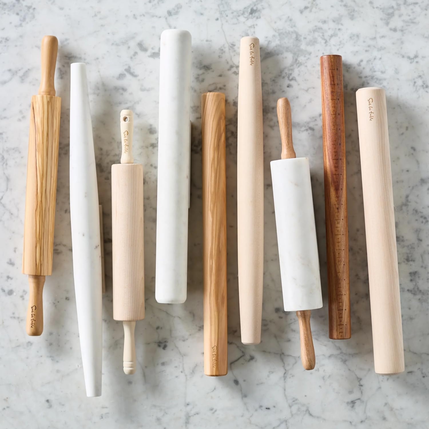 image:imageSur La Table Dowel Rolling Pin Classic Hardwood Dowel Rolling Pin for Thin Even Pastry and Cookie Dough