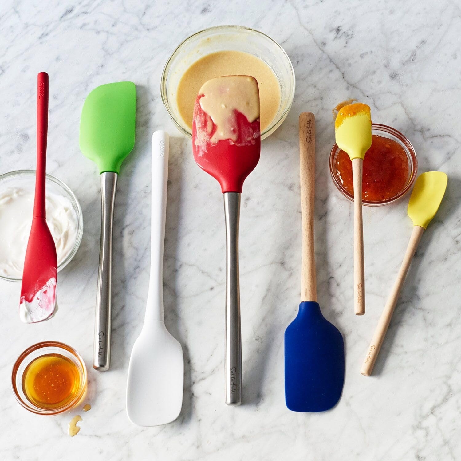 image:imageSur La Table FlexCore Silicone Spatula with Stainless Steel Handle Charcoal