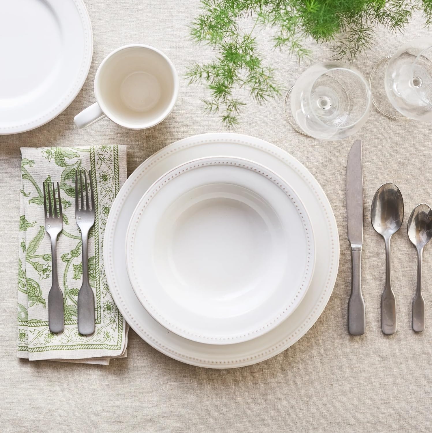 image:imageSur La Table Floral Blossom Napkins Set of 4 GreenGreen