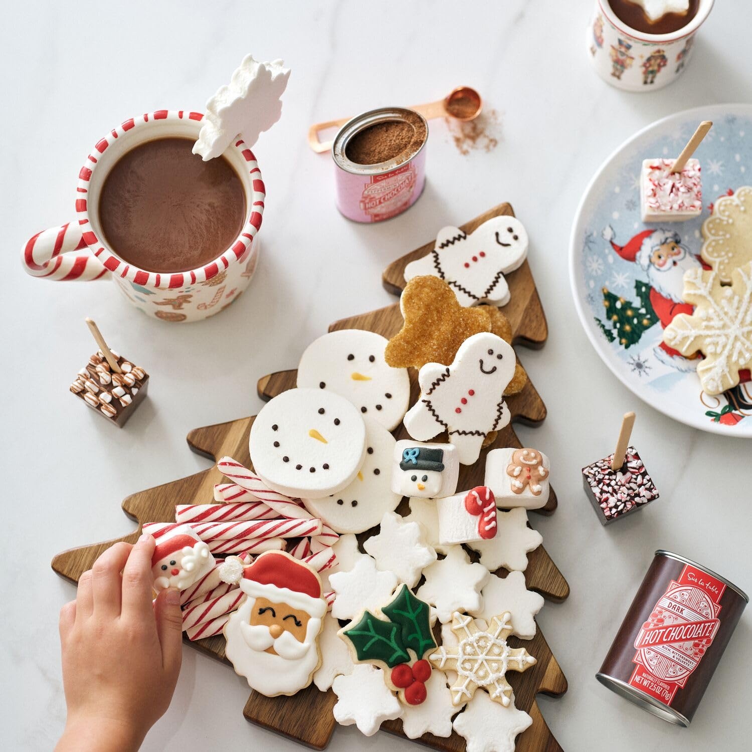 image:imageSur La Table Gingerbread Marshmallows Set of 3 White