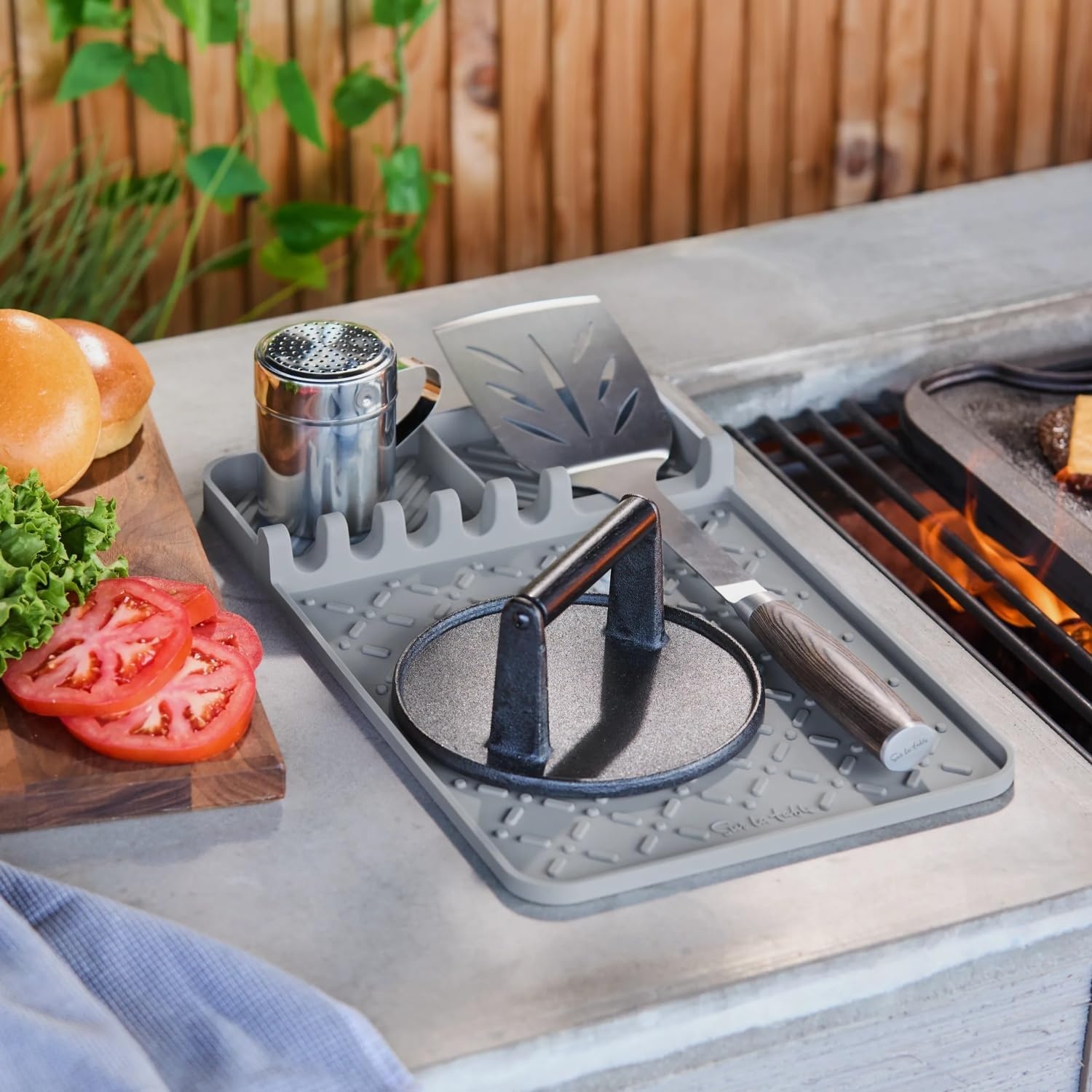 image:imageSur La Table Grillside Silicone Mat Gray