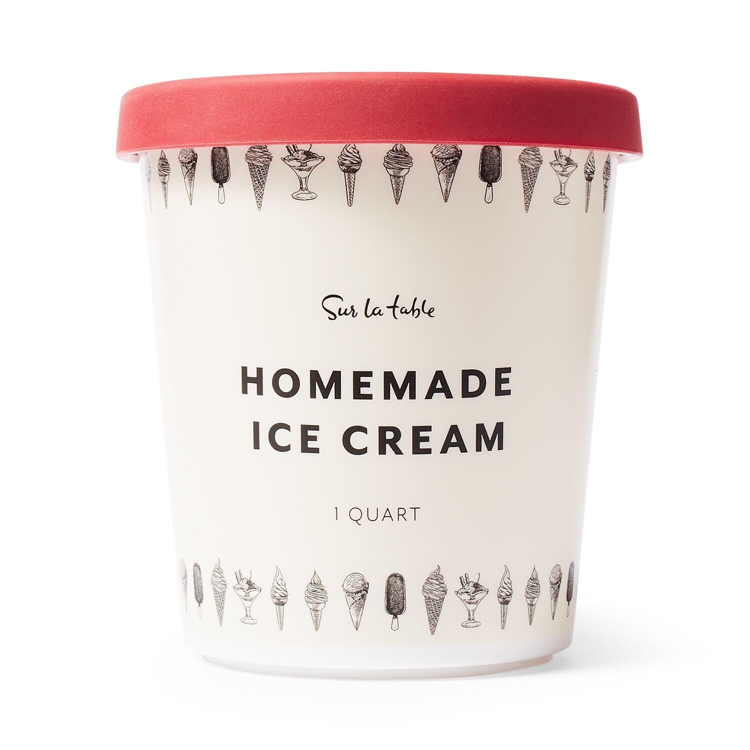 image:imageSur La Table Ice Cream Tub Insulated Stainless Steel Container for Storing and Scooping Homemade Ice CreamBlue
