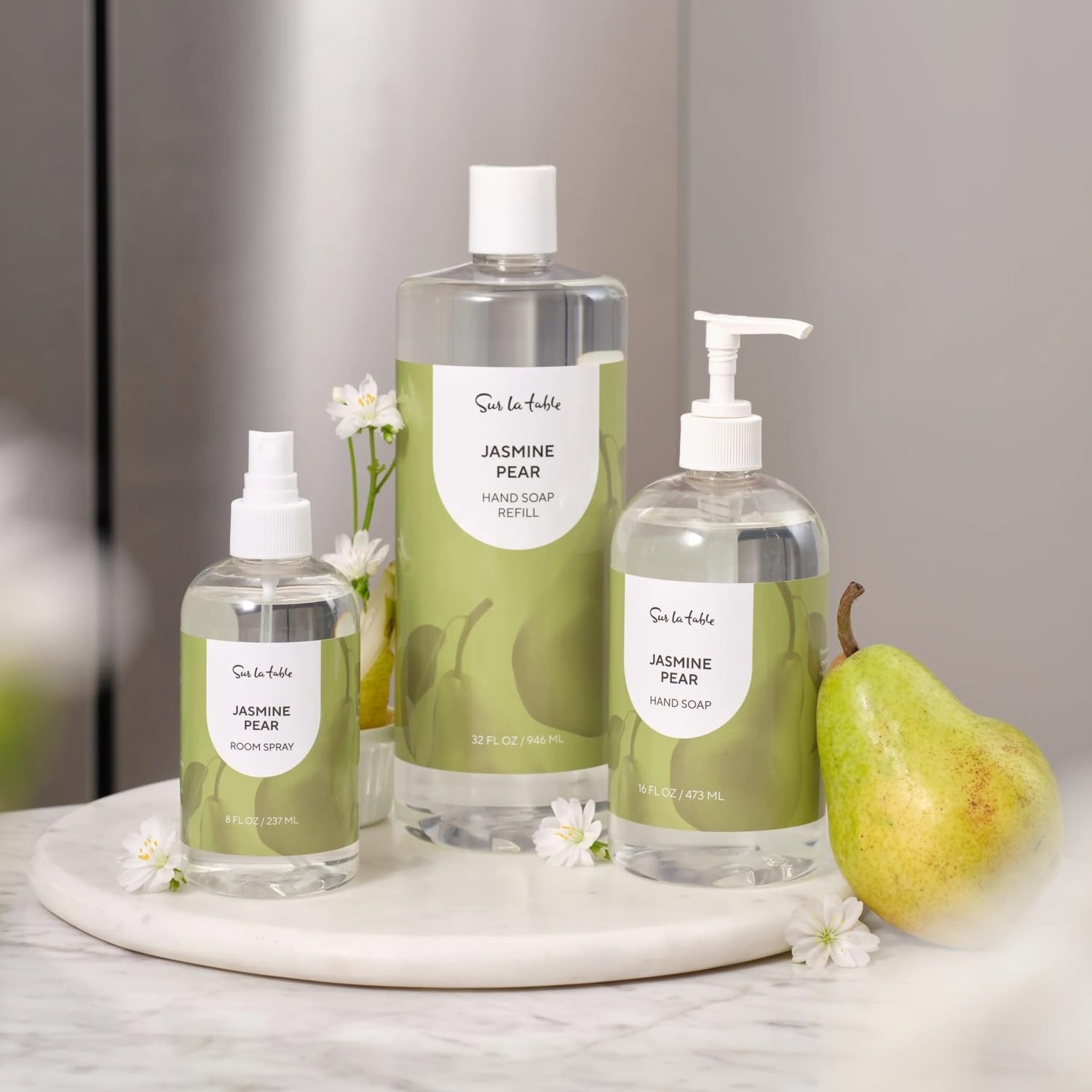 image:imageSur La Table Jasmine Pear Soap Refill Green