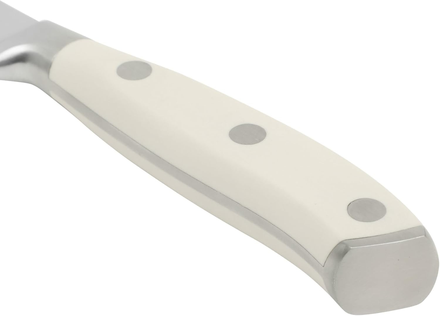 image:imageSur La Table Kitchen Essential Tasting Kitchen German Steel Utility Knife 5Inch Stainless Steel Blade Professional Kitchen Knife with White Handle and Forged Full TangEggshell White 7 Santoku
