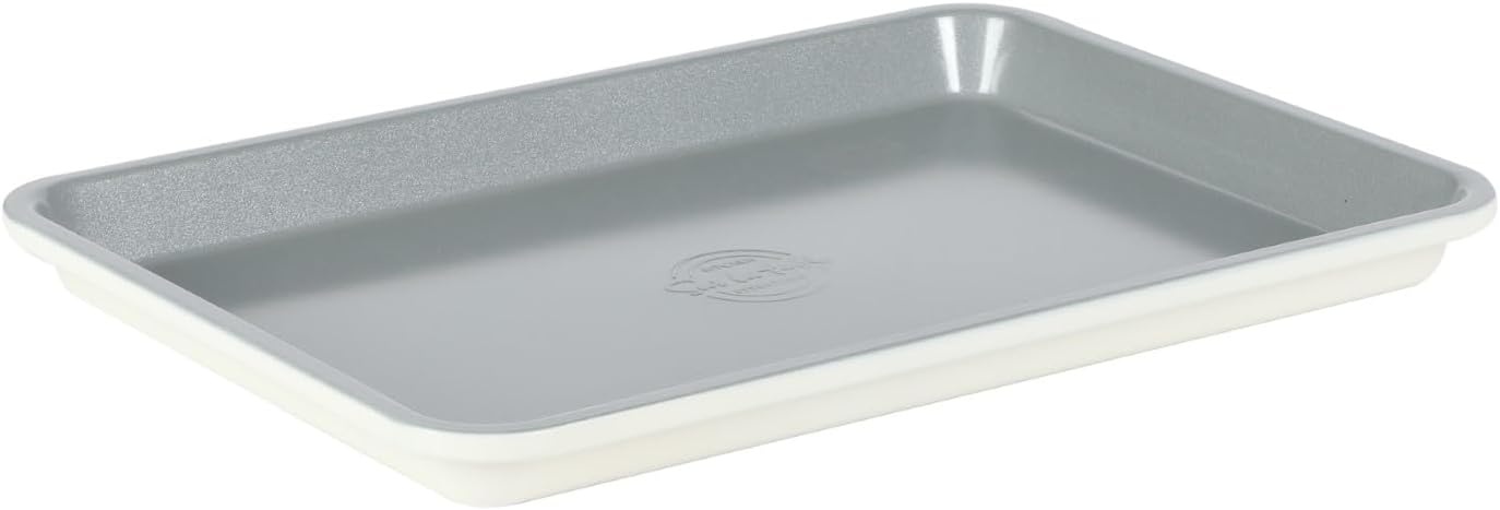image:imageSur La Table Kitchen Essentials Bake Sale 13 X 9 Inch PFOA PFAS PTFE Free Nonstick CookieBaking Sheet Linen WhiteLinen White