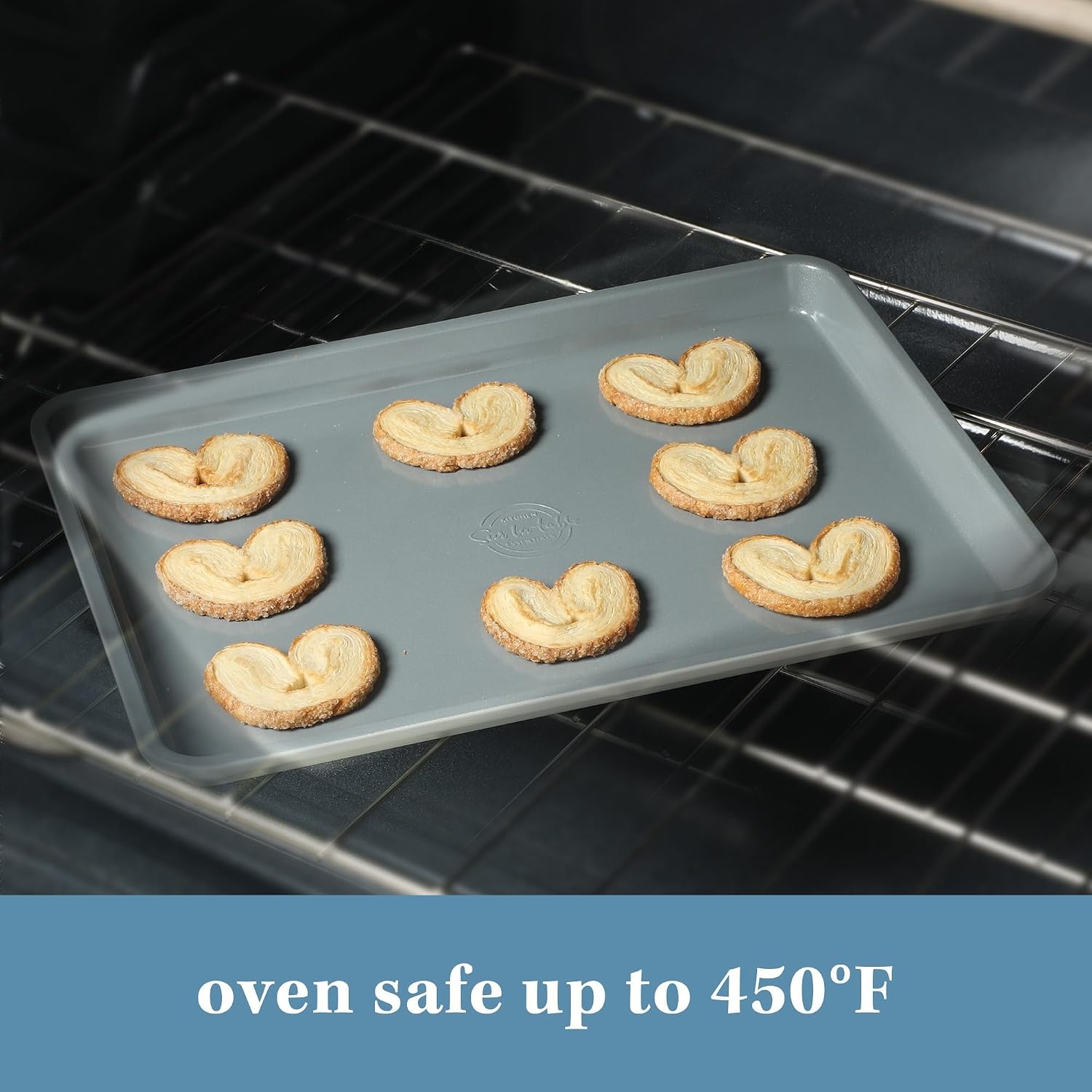 image:imageSur La Table Kitchen Essentials Bake Sale 13 X 9 Inch PFOA PFAS PTFE Free Nonstick CookieBaking Sheet Linen WhiteLinen White