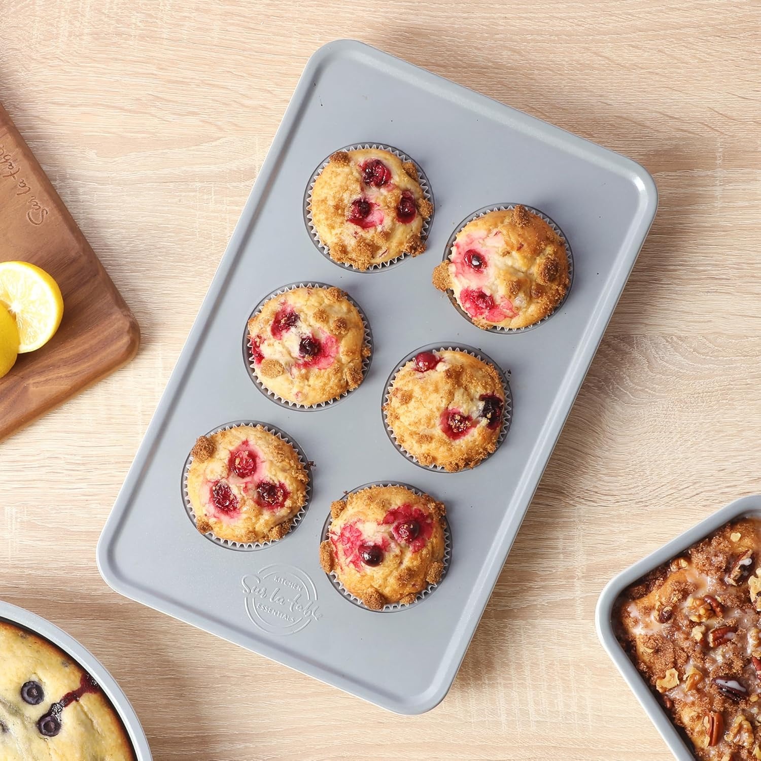 image:imageSur La Table Kitchen Essentials Bake Sale 13 X 9 Inch PFOA PFAS PTFE Free Nonstick CookieBaking Sheet Linen WhiteLinen White