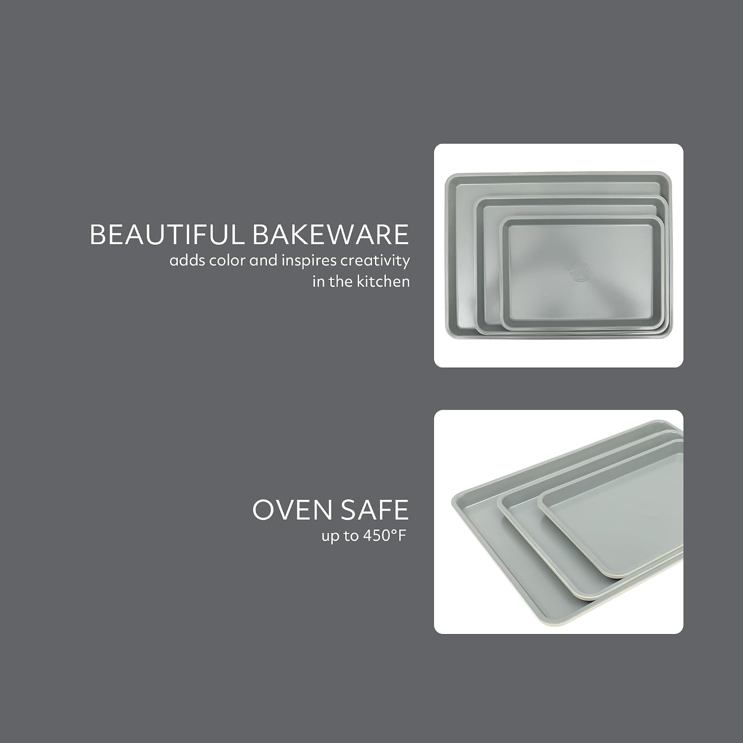 image:imageSur La Table Kitchen Essentials Bake Sale 13 X 9 Inch PFOA PFAS PTFE Free Nonstick CookieBaking Sheet Linen WhiteLinen White