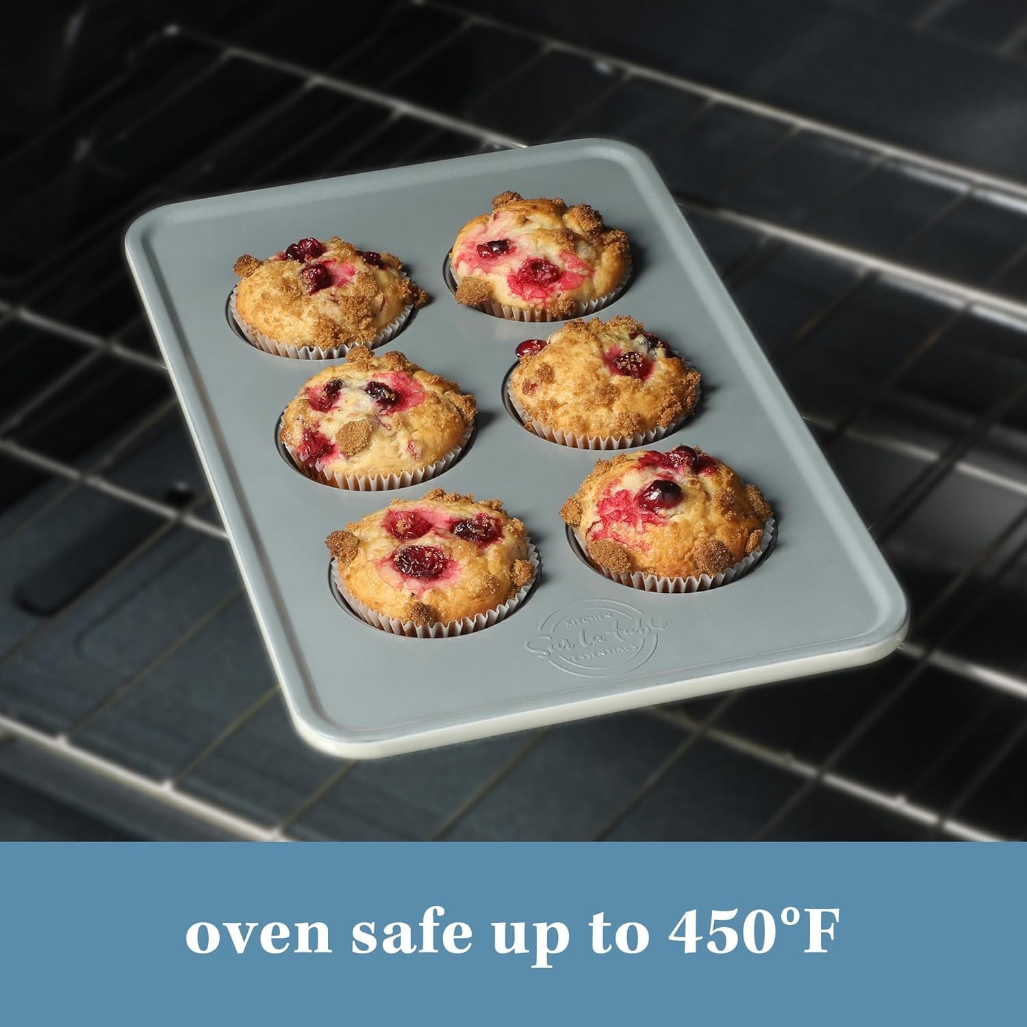 image:imageSur La Table Kitchen Essentials Bake Sale 13 X 9 Inch PFOA PFAS PTFE Free Nonstick CookieBaking Sheet Linen WhiteLinen White