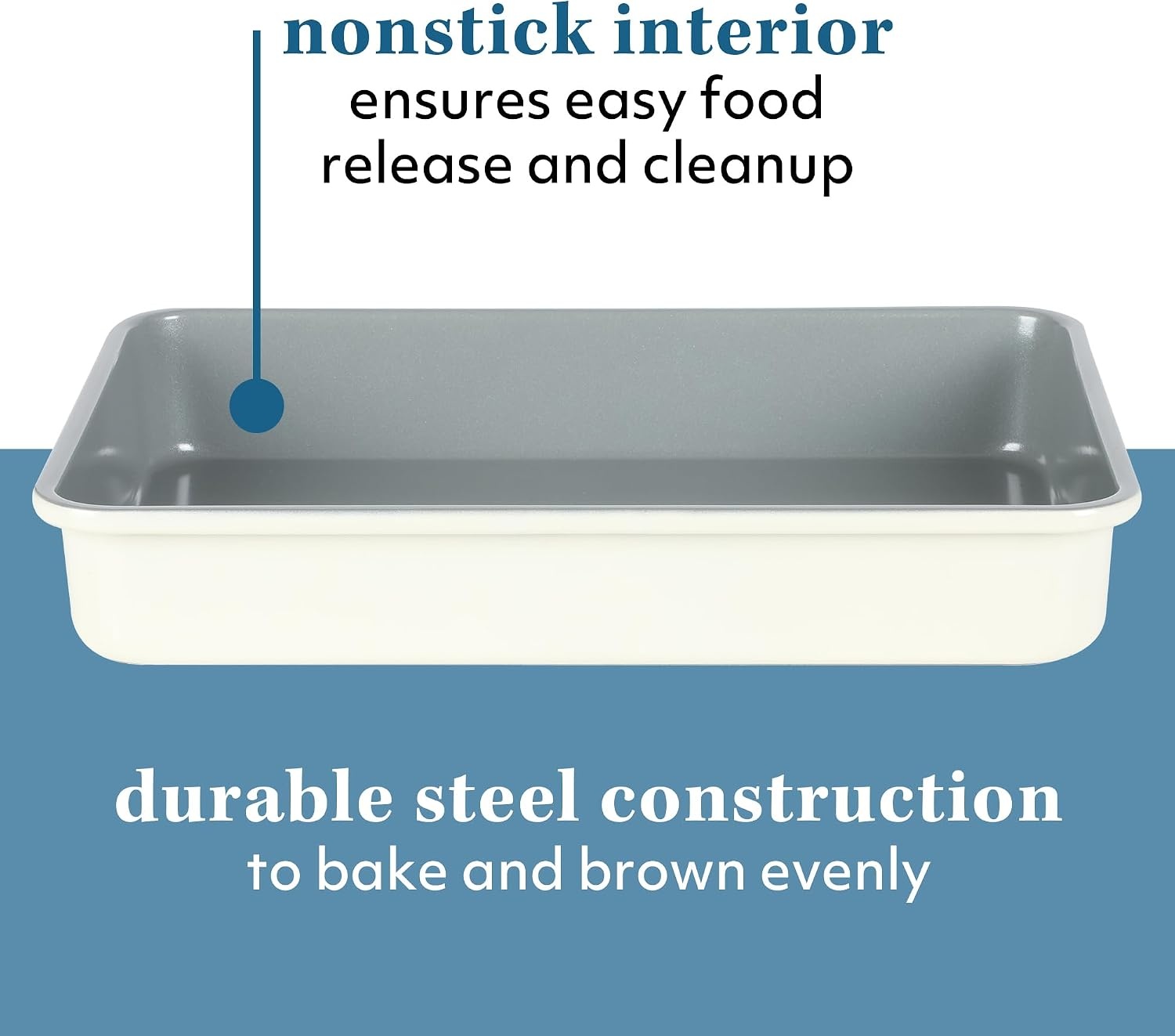 image:imageSur La Table Kitchen Essentials Bake Sale 13 X 9 Inch PFOA PFAS PTFE Free Nonstick CookieBaking Sheet Linen WhiteLinen White