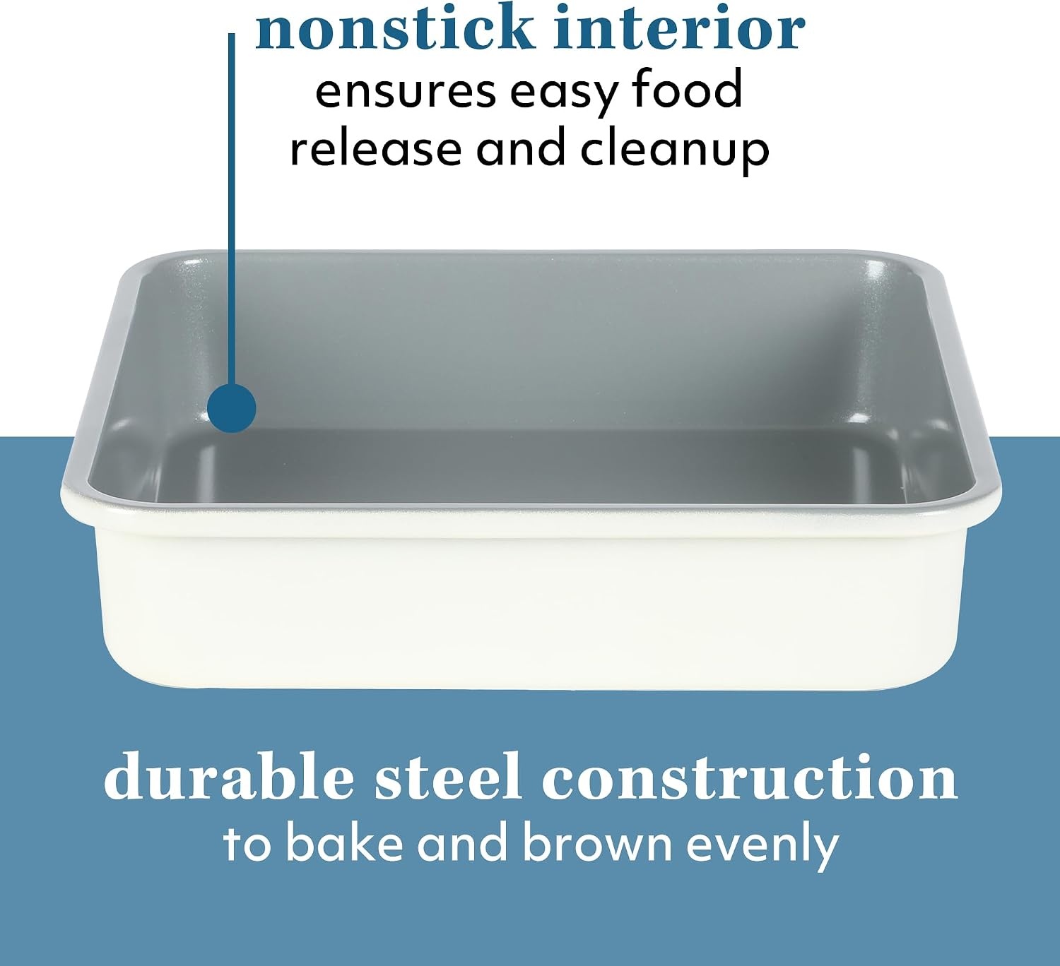 image:imageSur La Table Kitchen Essentials Bake Sale 13 X 9 Inch PFOA PFAS PTFE Free Nonstick CookieBaking Sheet Linen WhiteLinen White