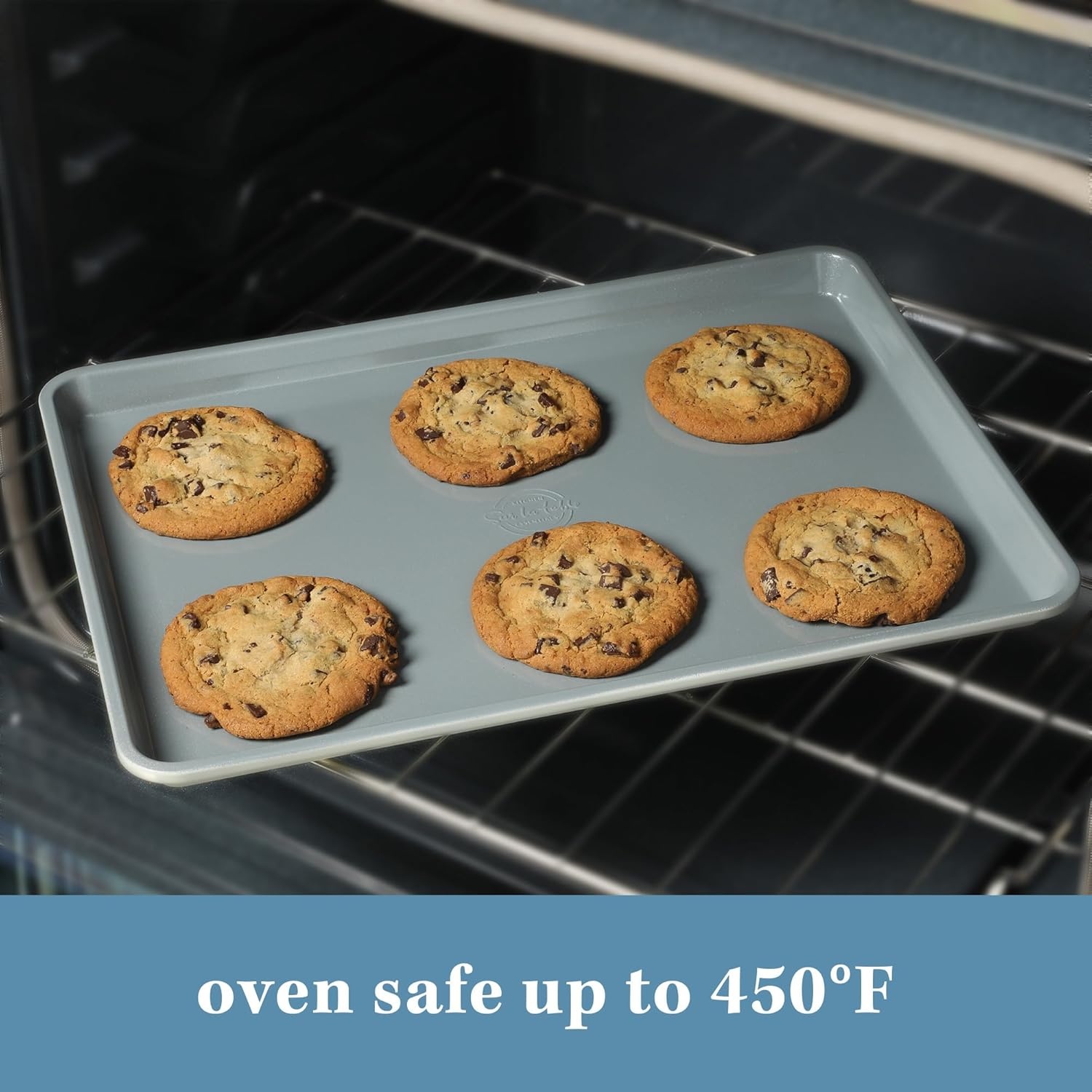 image:imageSur La Table Kitchen Essentials Bake Sale 13 X 9 Inch PFOA PFAS PTFE Free Nonstick CookieBaking Sheet Linen WhiteLinen White