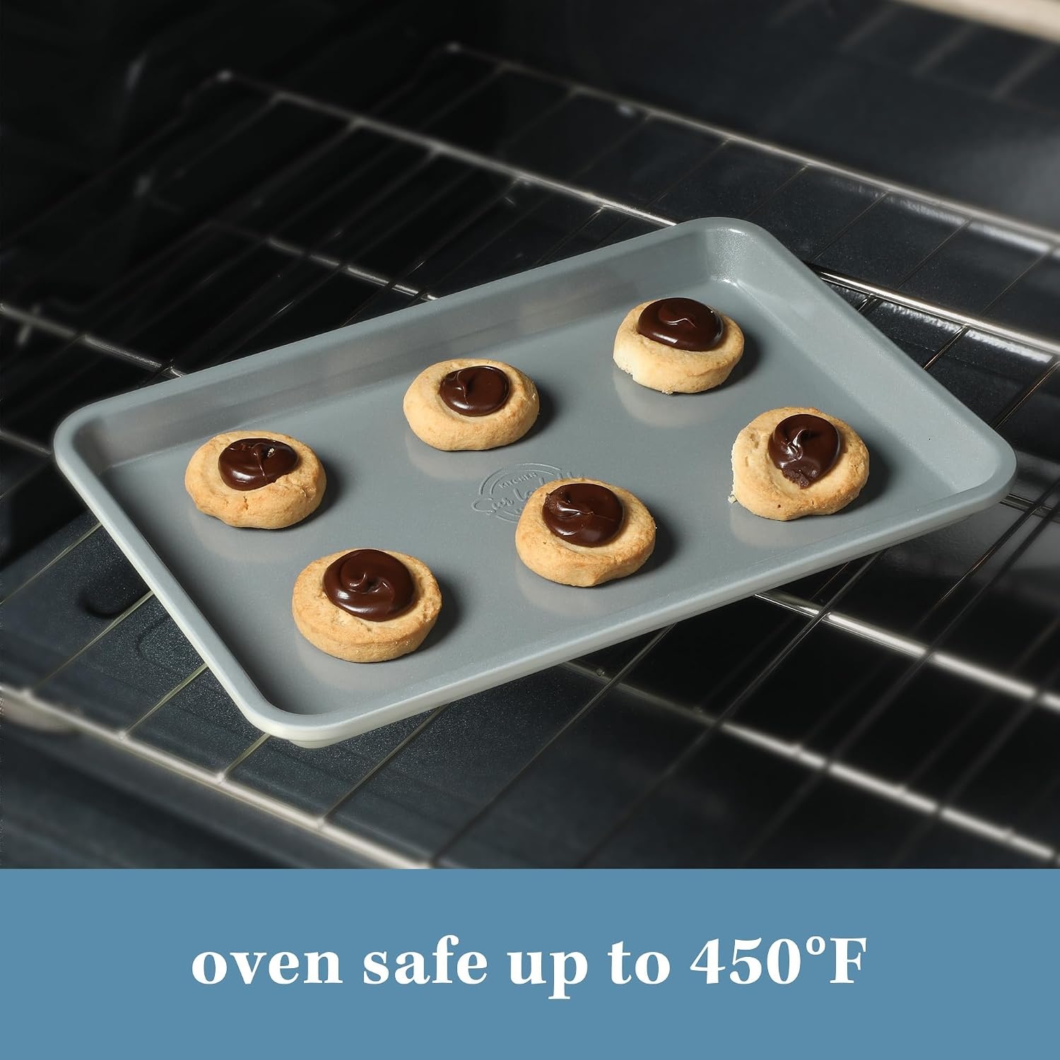 image:imageSur La Table Kitchen Essentials Bake Sale 13 X 9 Inch PFOA PFAS PTFE Free Nonstick CookieBaking Sheet Linen WhiteLinen White