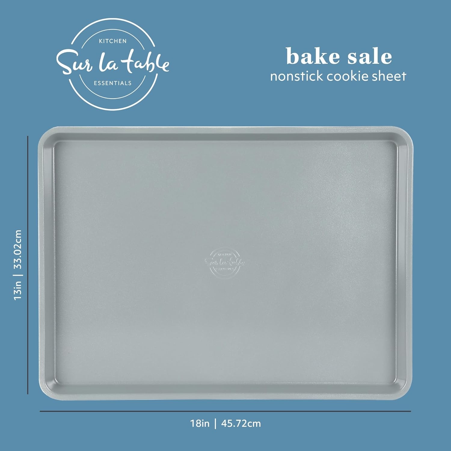 image:imageSur La Table Kitchen Essentials Bake Sale 13 X 9 Inch PFOA PFAS PTFE Free Nonstick CookieBaking Sheet Linen WhiteLinen White