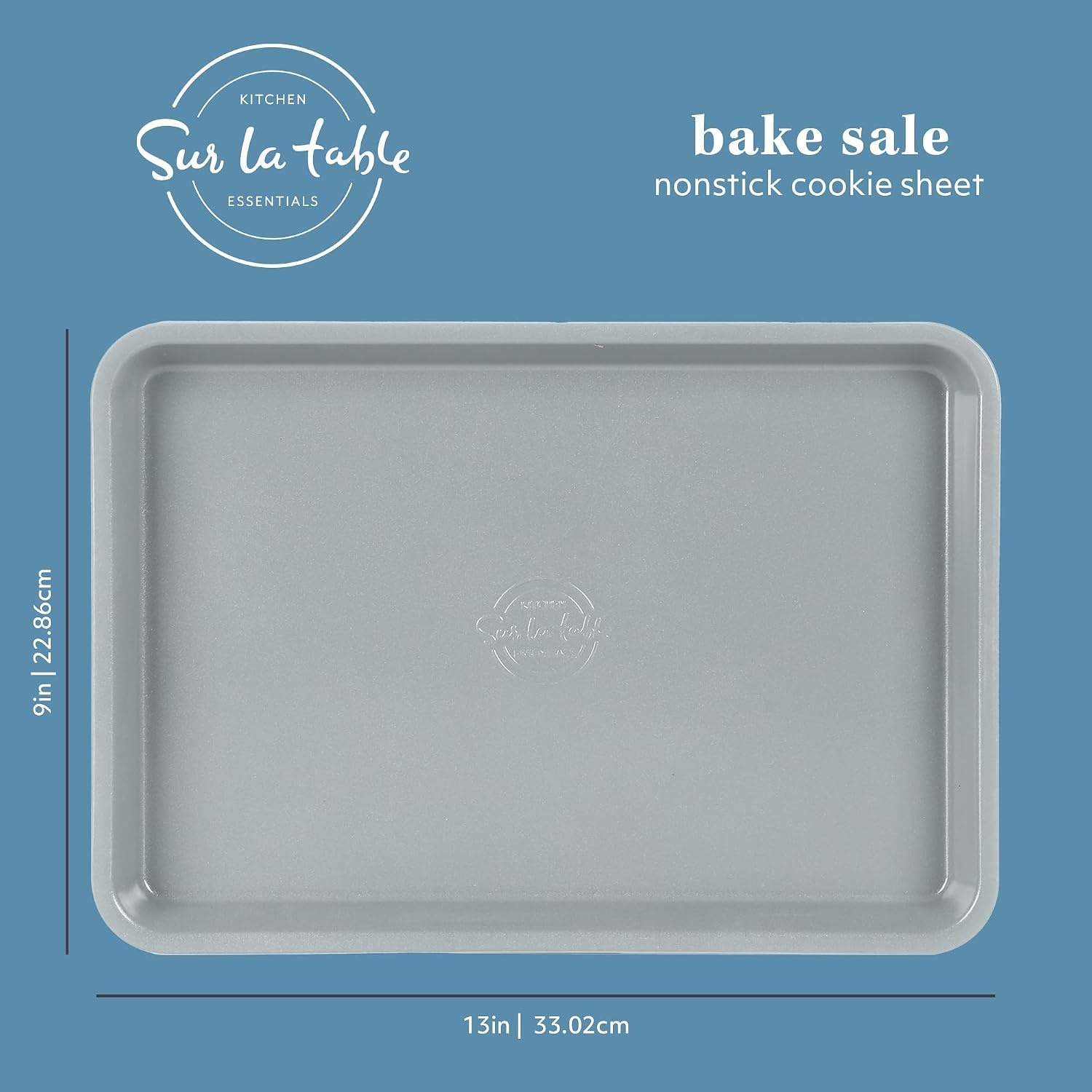 image:imageSur La Table Kitchen Essentials Bake Sale 13 X 9 Inch PFOA PFAS PTFE Free Nonstick CookieBaking Sheet Linen WhiteLinen White