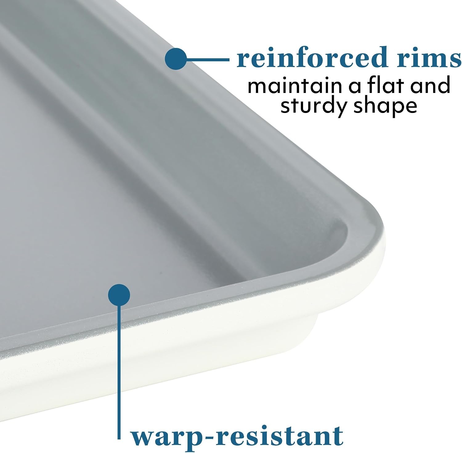 image:imageSur La Table Kitchen Essentials Bake Sale 13 X 9 Inch PFOA PFAS PTFE Free Nonstick CookieBaking Sheet Linen WhiteLinen White