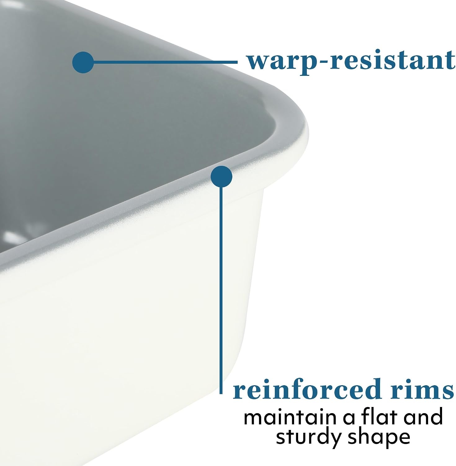 image:imageSur La Table Kitchen Essentials Bake Sale 13 X 9 Inch PFOA PFAS PTFE Free Nonstick CookieBaking Sheet Linen WhiteLinen White