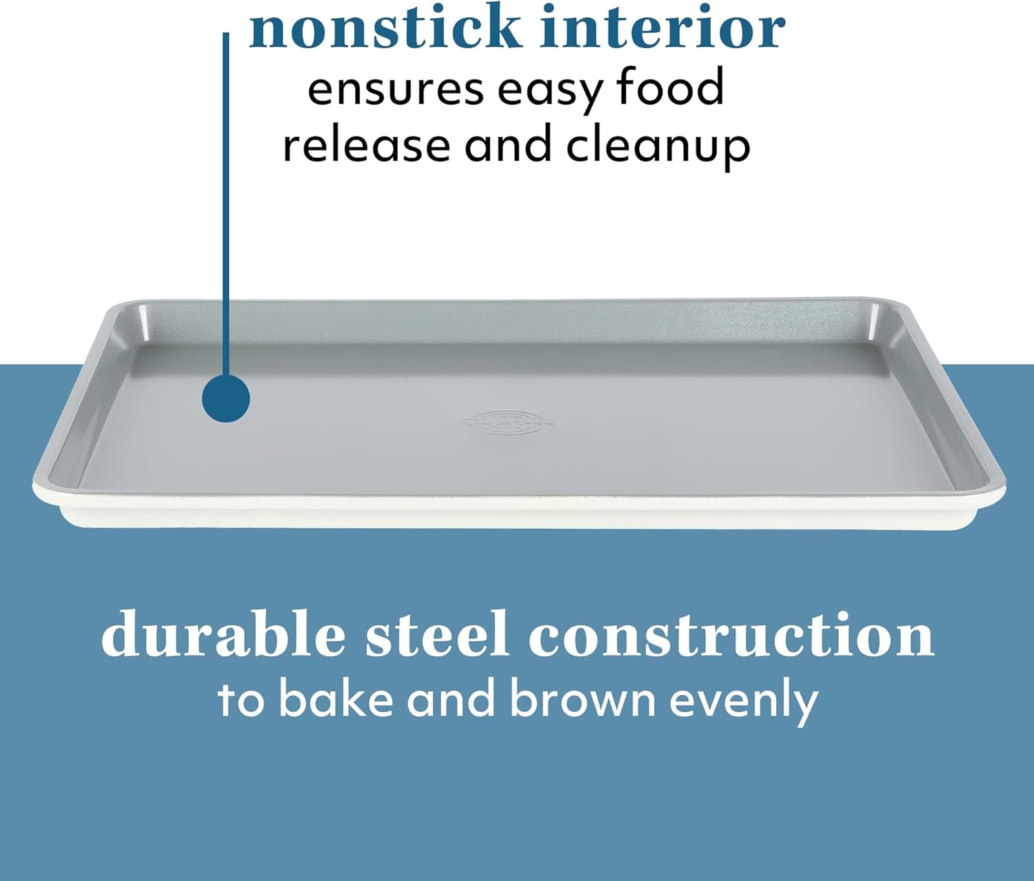 image:imageSur La Table Kitchen Essentials Bake Sale 13 X 9 Inch PFOA PFAS PTFE Free Nonstick CookieBaking Sheet Linen WhiteLinen White