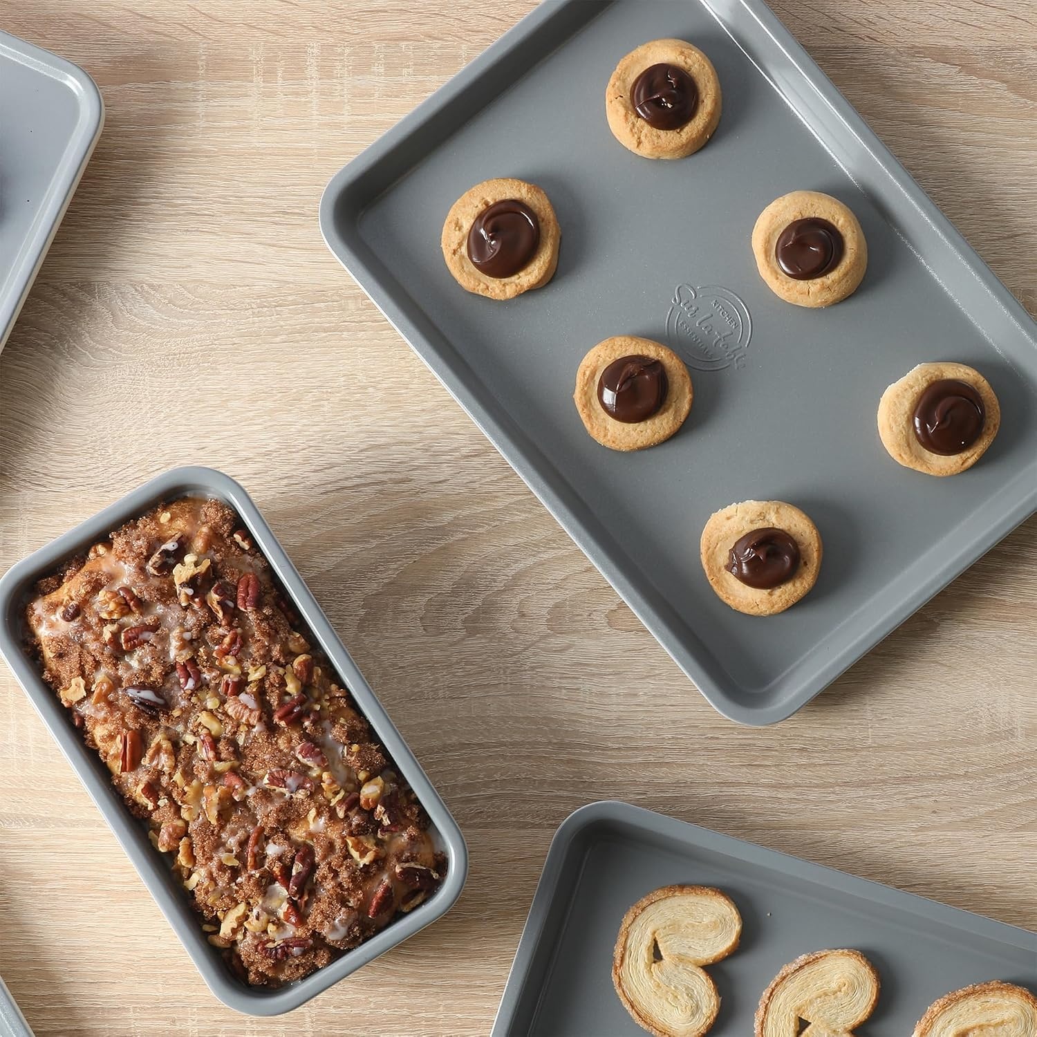 image:imageSur La Table Kitchen Essentials Bake Sale 13 X 9 Inch PFOA PFAS PTFE Free Nonstick CookieBaking Sheet Linen WhiteLinen White