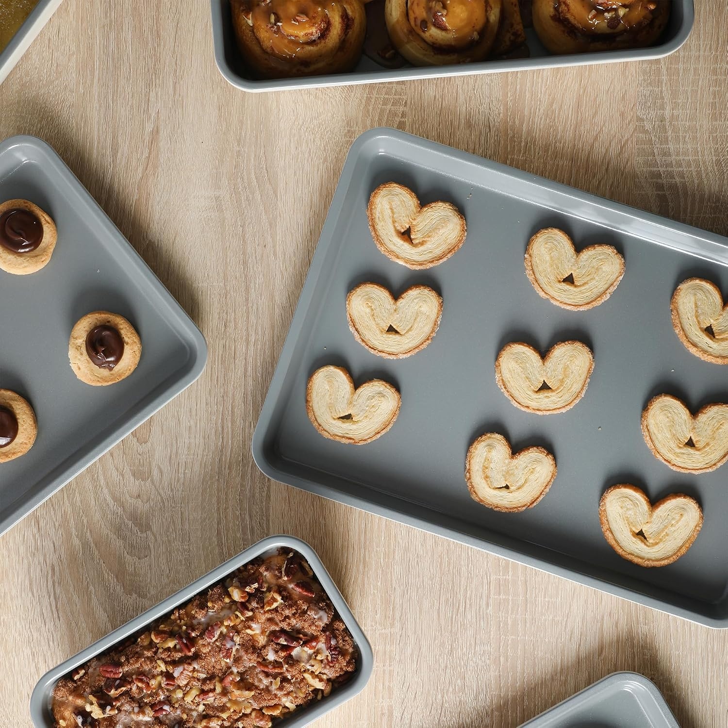 image:imageSur La Table Kitchen Essentials Bake Sale 13 X 9 Inch PFOA PFAS PTFE Free Nonstick CookieBaking Sheet Linen WhiteLinen White